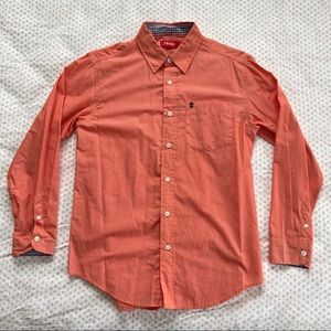 IZOD Boys Button Down Dress Shirt Size L (14/16)